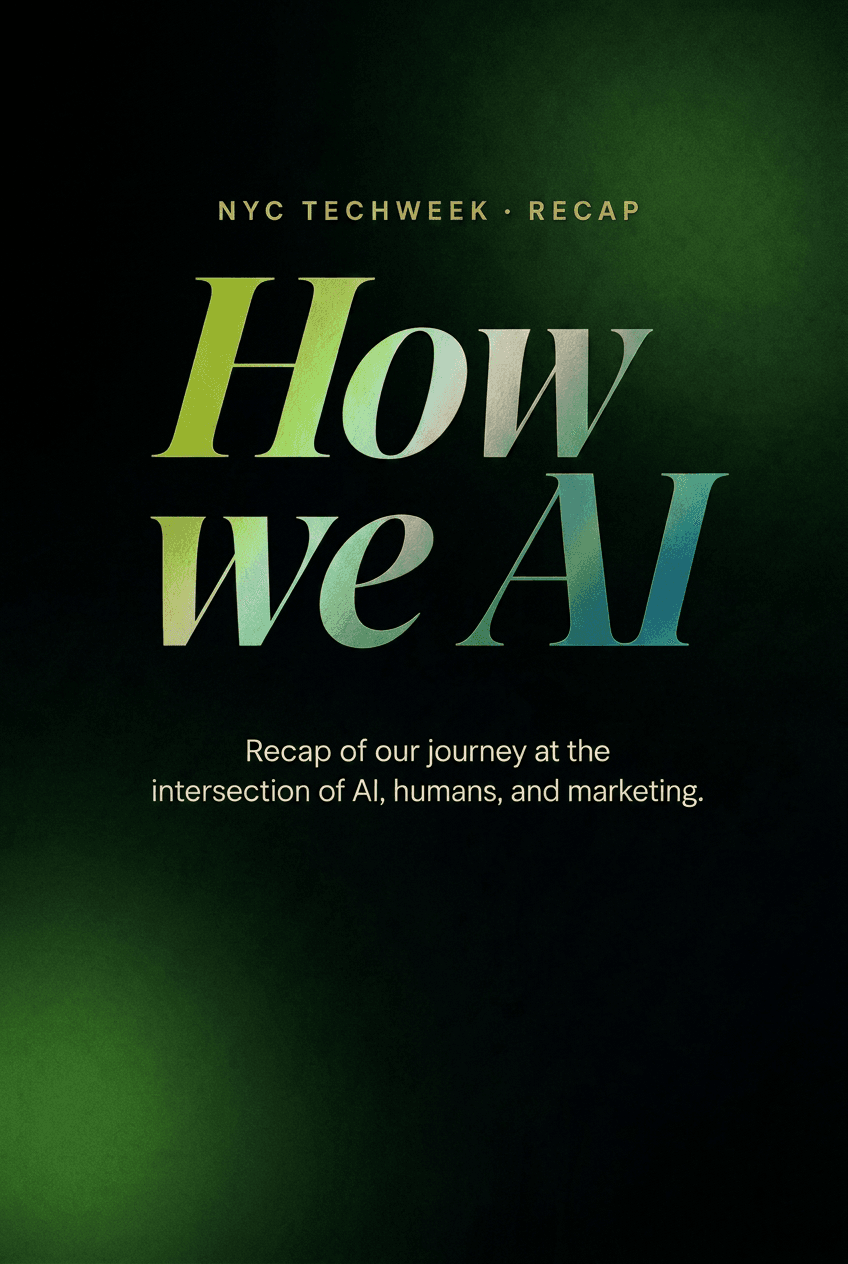 Inside Our Inaugural How We AI Event at NYC Tech Week