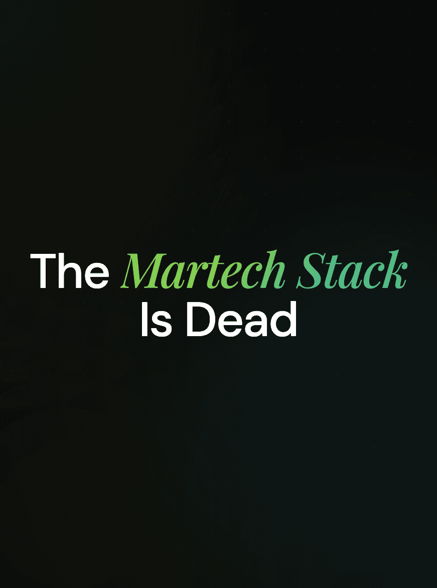 The Martech Stack Is Dead. Yours Is Eating Your Margin.