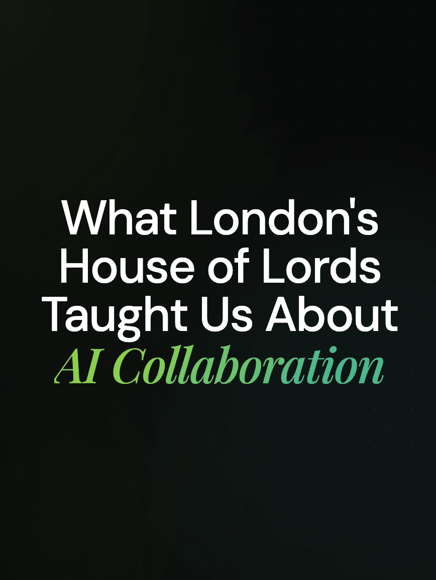 The House of Lords and the Future of AI Collaboration