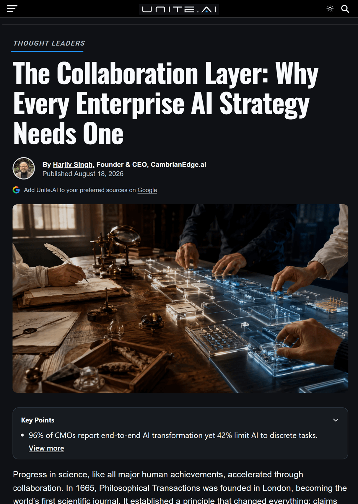 The Collaboration Layer: Why Every Enterprise AI Strategy Needs One