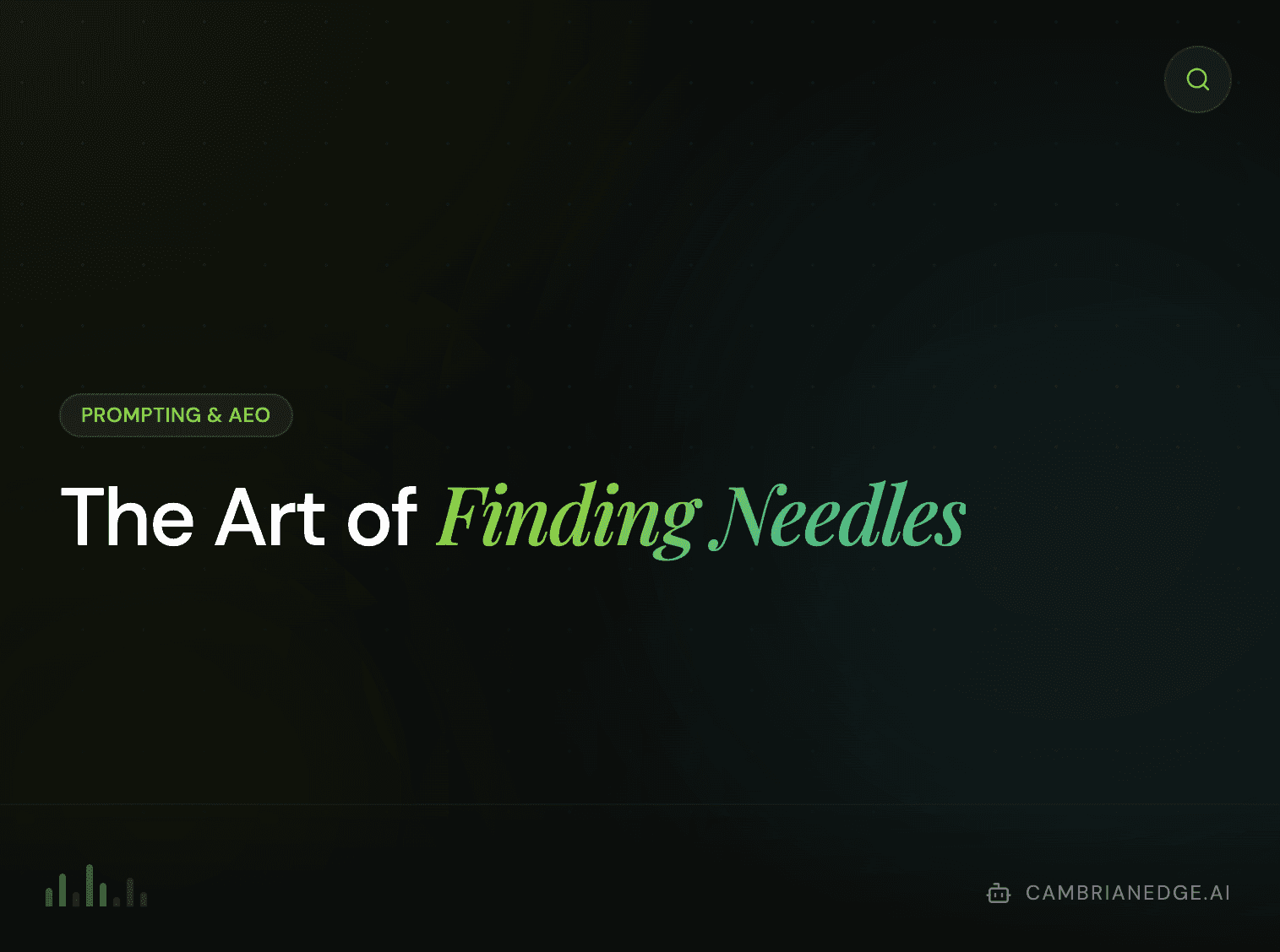 The Art of Finding Needles: How Prompting Became the New Search Mastery