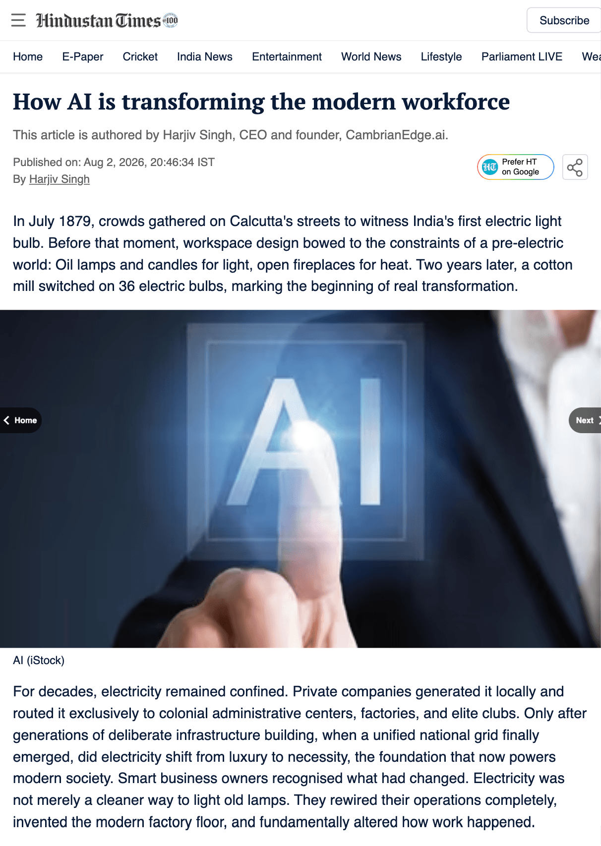 How AI is transforming the modern workforce How AI is transforming the modern workforce
