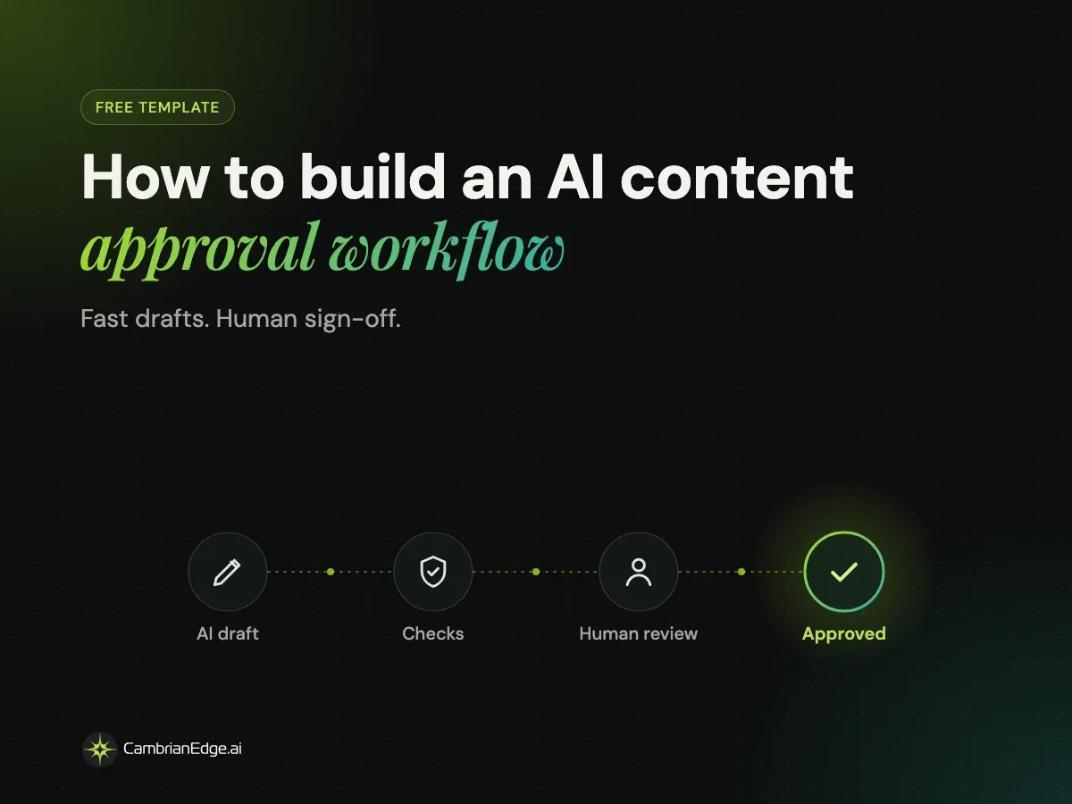 How to build an AI content approval workflow (free template)
